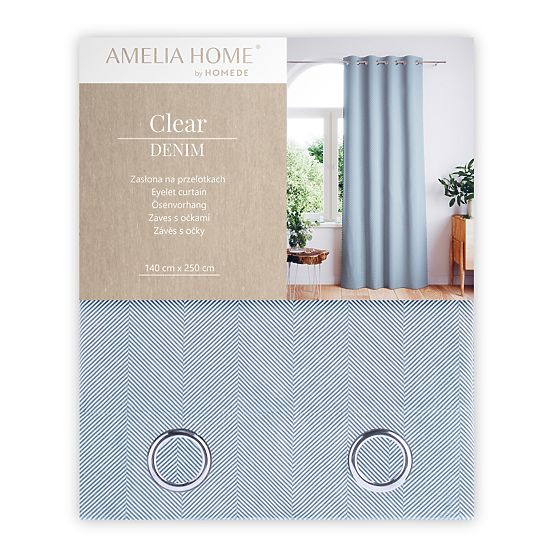 Zaves CLEAR temno modra barva tiskani motiv boho stil klasičen srebrne kovinske obročke