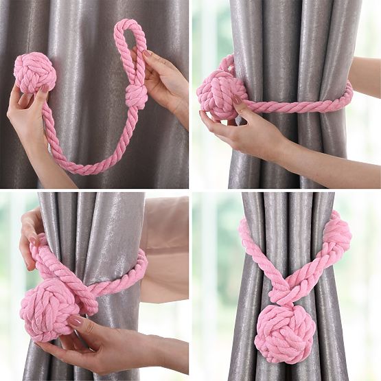 Zavese - dodatki DAUPHIN barva vijolična ameliahome