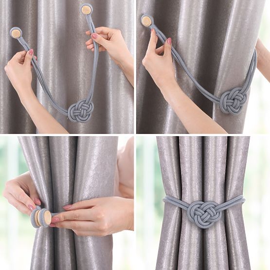 Zavese - dodatki EDMONTON barva rdeča ameliahome