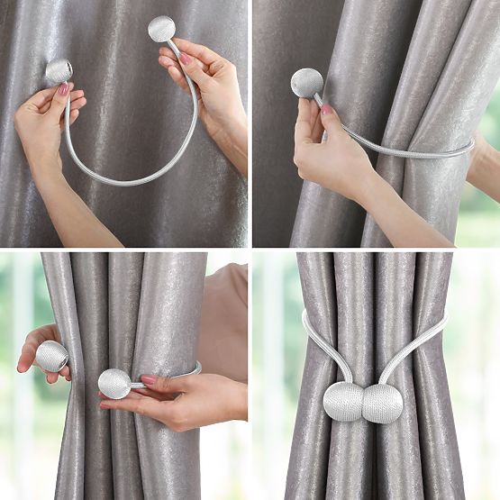 Zavese - dodatki TORONTO barva lila ameliahome