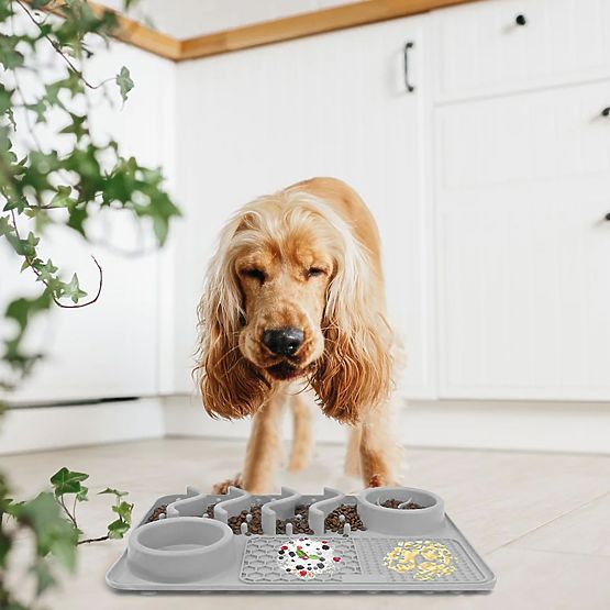 ZELENA LIZALNA PODLOGA ZA UPOČASNITEV HRANE