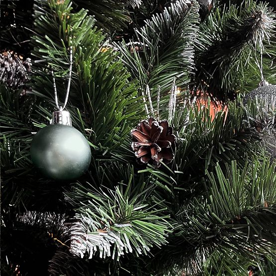 ZELENE BOŽIČNE KROGLE 34 KOSOV SYSD1688-027