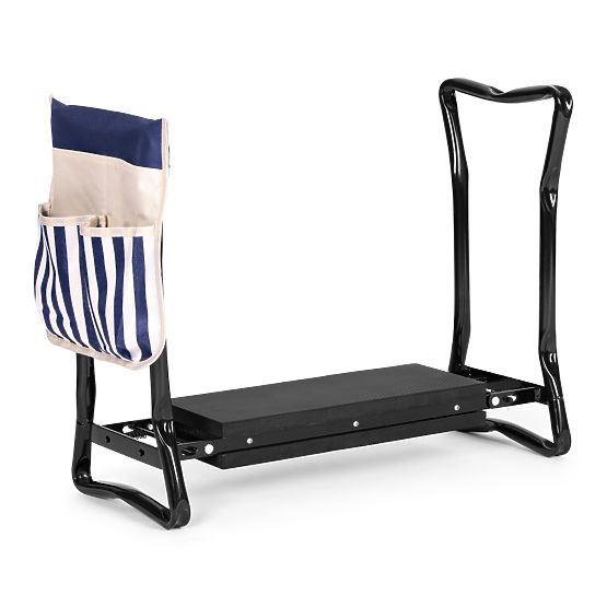 Zložljiv klečalnik - stol za delo na vrtu 2v1 - modra