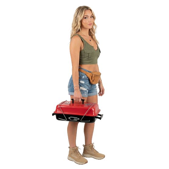 Zložljiv prenosni ogleni žar CAMPAL s pokrovom