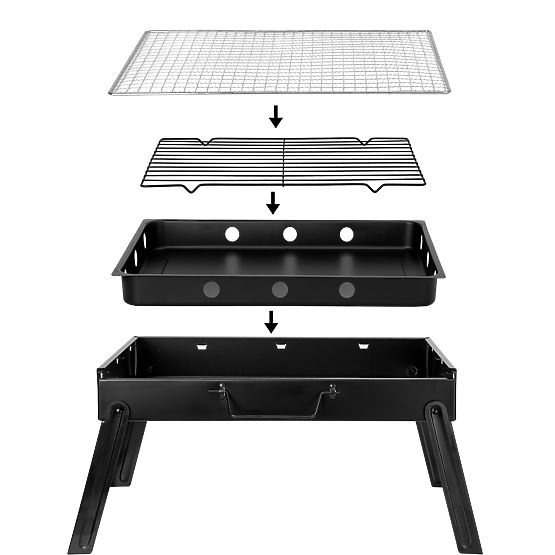 Zložljiv prenosni žar TULIN