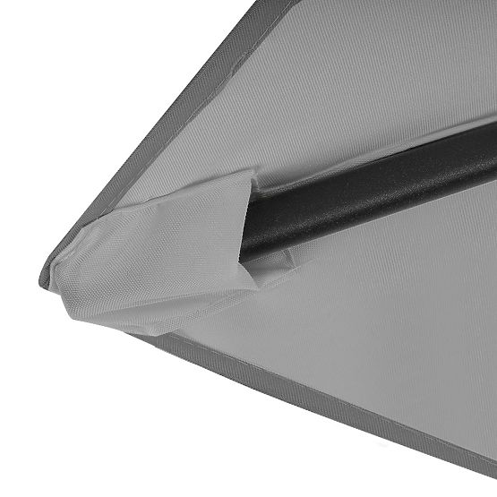 Zložljiv vrtni balkon dežnik nastavljiv 210 cm siv