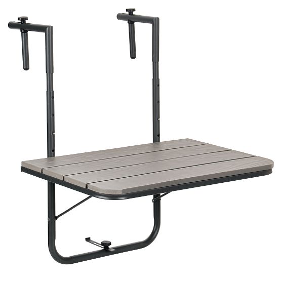 Zložljiva balkonska miza ARETTO siva