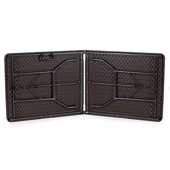 Zložljiva catering banketna vrtna miza 180 cm rjava ModernHome