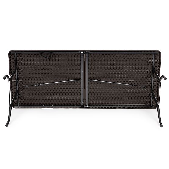 Zložljiva catering banketna vrtna miza 180 cm rjava ModernHome