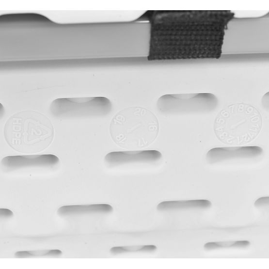 Zložljiva catering klop 180 cm bela