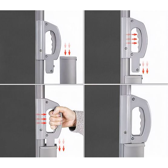 Zložljiva markiza 300x200 cm stranska roleta paravan za vrt na teraso antracit