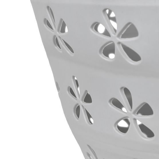 Zložljiva ovalna posoda 50 x 37 cm belo-siva OVAL COMPACT 25L