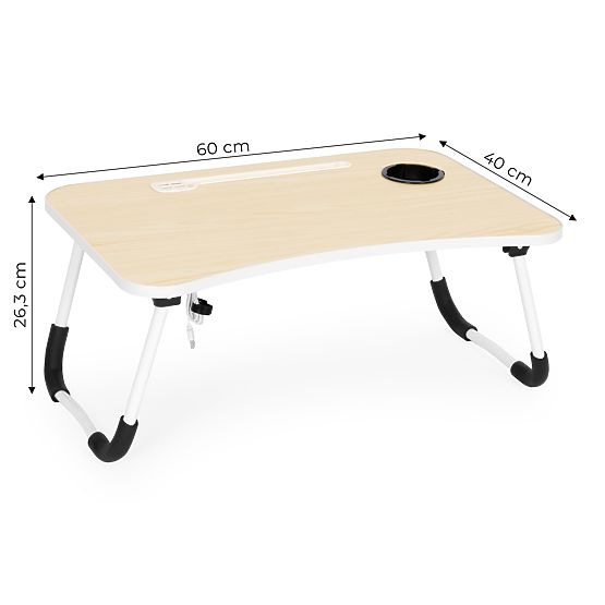 Zložljiva podloga za prenosnik 60x40 cm z lučko in ventilatorjem ModernHome