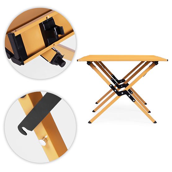 Zložljiva turistična miza 120x60 cm kamping z vrečko MultiGarden