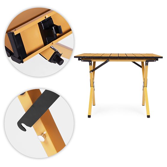 Zložljiva turistična miza 60x60 cm kamping z vrečko MultiGarden