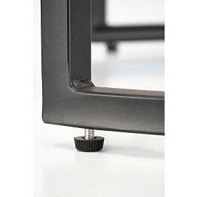 ALEXANDRA komplet 2 miz, črni marmor / črna, Halmar