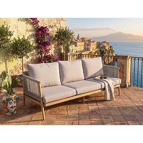 Aluminijasta vrtna zofa BLANDO - velika 3-sedežna, 186 cm