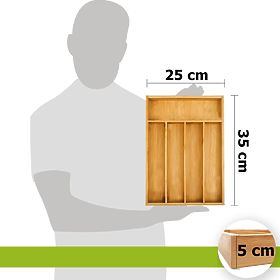 Bambusov organizator za pribor GAEL