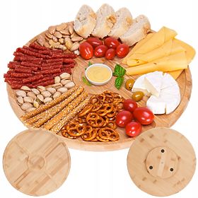 Bambusova deska za prigrizke in sire Gracja