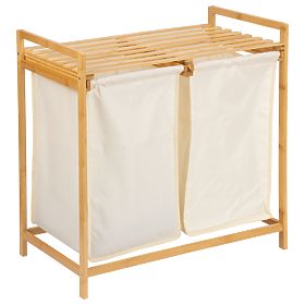 Bambusova košara za perilo ali igrače HANOI 2 predelka