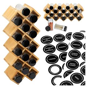 Bambusovo stojalo za začimbe KOCHEN 18 kozarcev