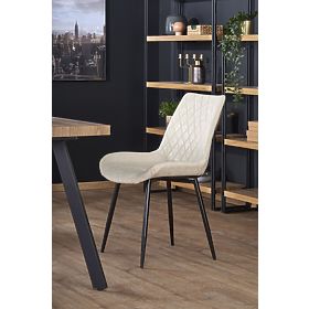 BERLIN raztegljiva miza 140-180 cm, plošča - oreh, okvir - črn (2p=1ks)
