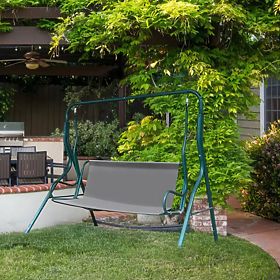 Blazina za vrtno gugalnico 120 x 93 cm siva ModernHome