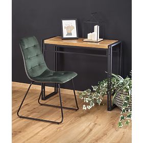 BOLIVAR KN1 konzola hrast zlati / črna (1p=1ks), Halmar