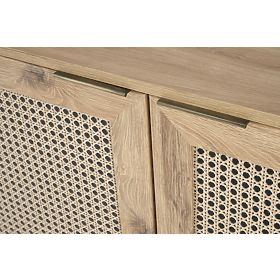 BORNEO KM-2 komoda hrast artisan/črna