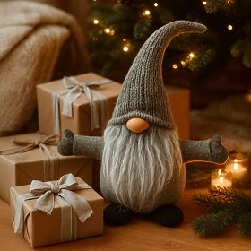 Božični škrat 35 cm YX045 SIV