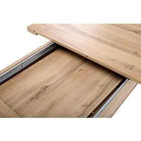 BRANDON raztegljiva miza 160-200/90 cm hrast wotan/črna