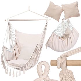 Brazilski viseči stol BAHIO bež