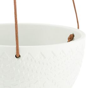 Cvetlični lonec LOKAI kremna barva boho stil za notranjost ameliahome