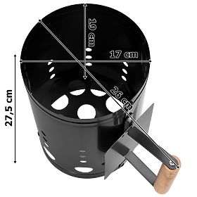 Dimnik za prižiganje žara KORTEN