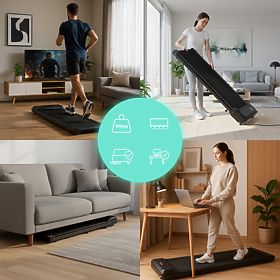 Domači električni tekalni trak walking pad pod mizo 6 km/h ModernHome