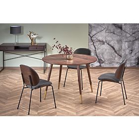 DOMENICO miza plošča - oreh, noge - oreh / zlata (2p=1ks), Halmar