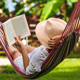 Dvojna viseča mreža 480143A RED, Bluegarden