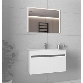 FIGARO Ogledalo 80 cm bela, Halmar