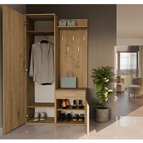 Garderobna omara DUO HRAST ARTISAN
