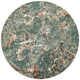 INES komplet 2 miz, zeleni marmor / črna (1p=1set), Halmar