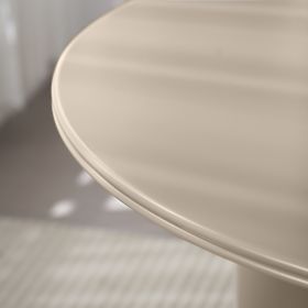 Jedilna miza Kairo 120 cm, okrogla, temno bež