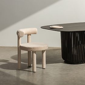 Jedilni stol Pedro 2.0, bež, boucle, lectus