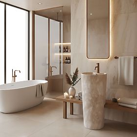 Keramično Samostoječe Umivalnik Blanka Savana Matt, Rea