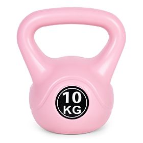 Kettlebell utež 10 kg za vadbo roza ModernHome