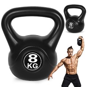 Kettlebell utež 8 kg za vadbo krogla teža fitnes ModernHome