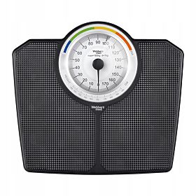 Klasična mehanska analogna kopalniška tehtnica do 180 kg črna WEBBER BMI, WEBBER
