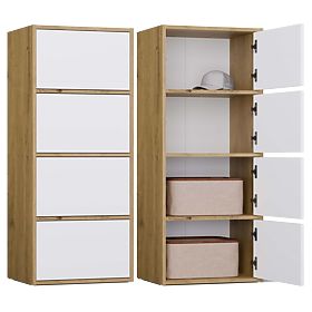 Komoda ALMA Sprednja BELA Korpus HRAST ARTISAN