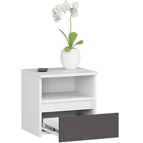 KOMODA CL1 PK BELA / GRAFITNO SIVA