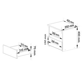 KOMODA CL1 PK GRAFIT SIVA / BELA