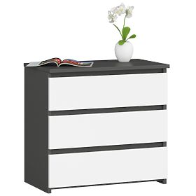 KOMODA CL3 3SZ CLP PK GRAFIT SIVA / BELA